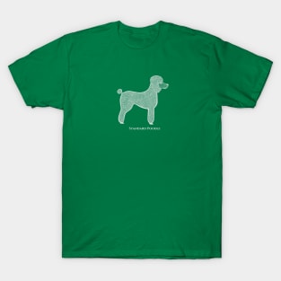 Standard Poodle - hand drawn dog lovers design T-Shirt